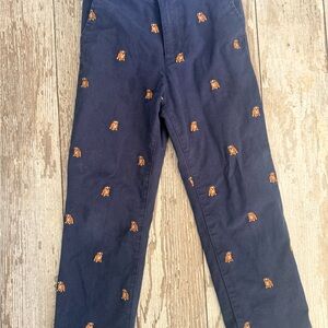 Gymboree Navy Blue Boy’s Pants with Bull Dog Embroidery